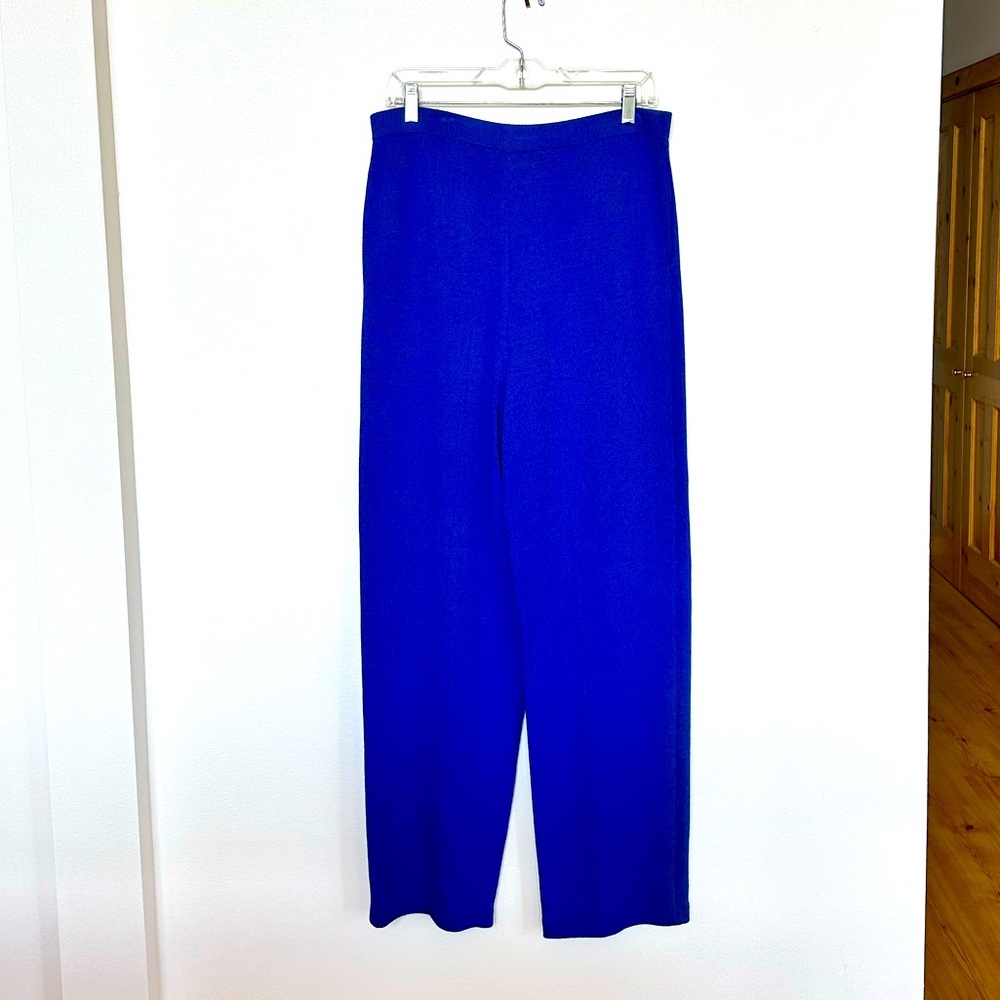 St. John Collection Royal Blue Knit Pants size 12